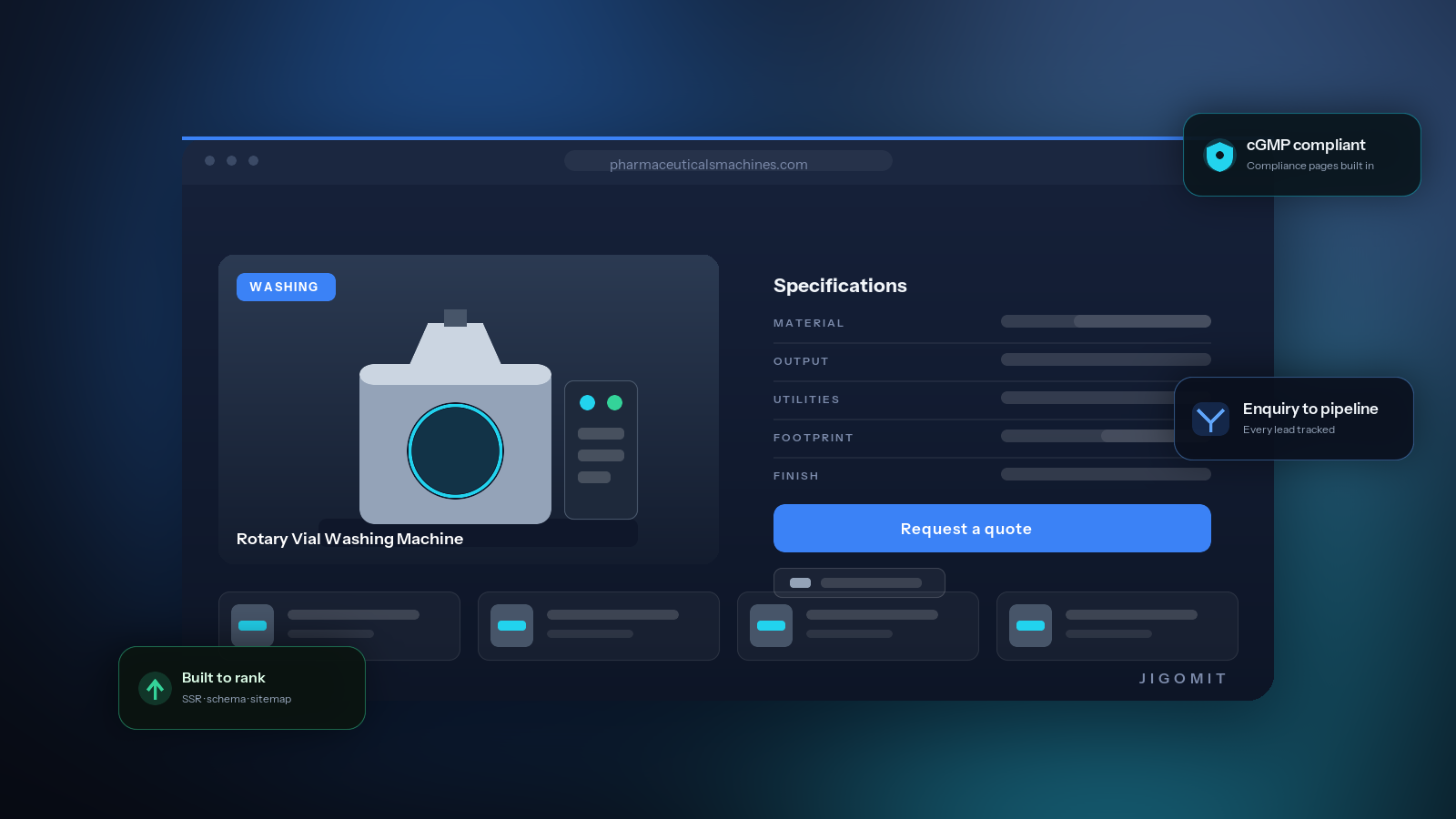 A Machine Catalog Built to Win Enquiries